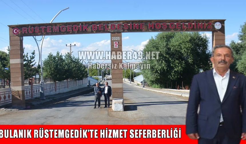 Rüstemgedik’in altyapısı yenileniyor