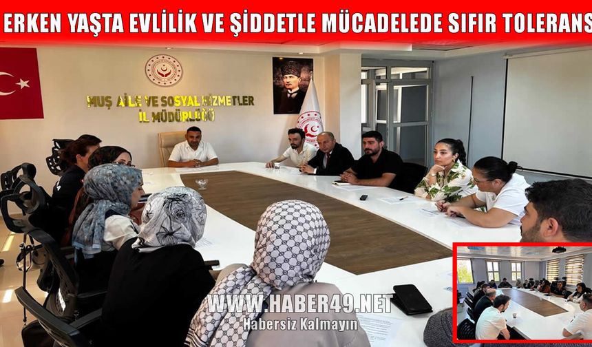 Muş'ta ŞÖNİM ve paydaşlar toplandı