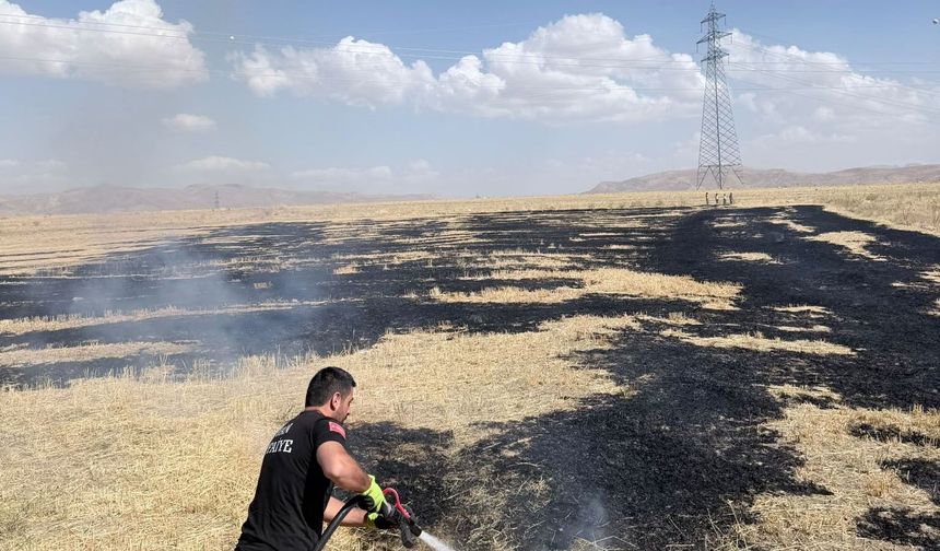Van'da örtü üstü yangını