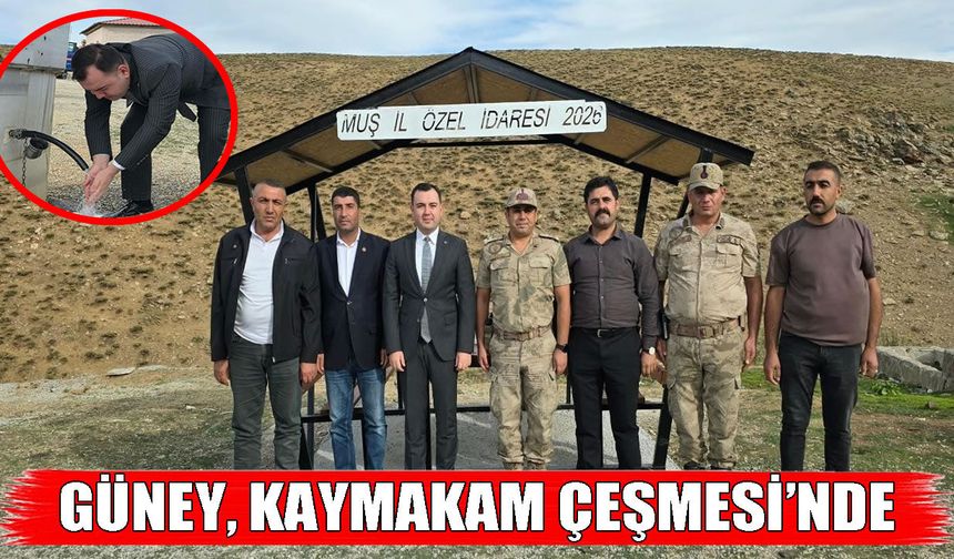 Hasköy Kaymakamı Güney, Kaymakam Çeşmesi’ni ziyaret etti