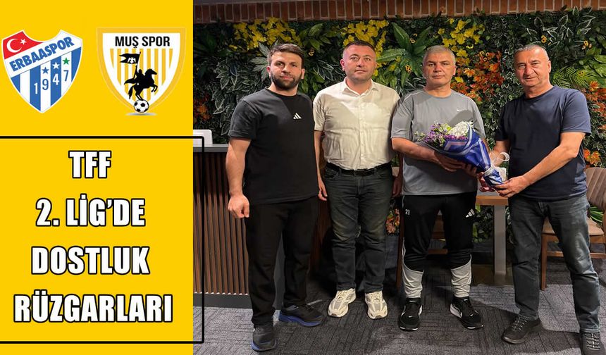 Erbaaspor yönetiminden Muşspor’a ziyaret
