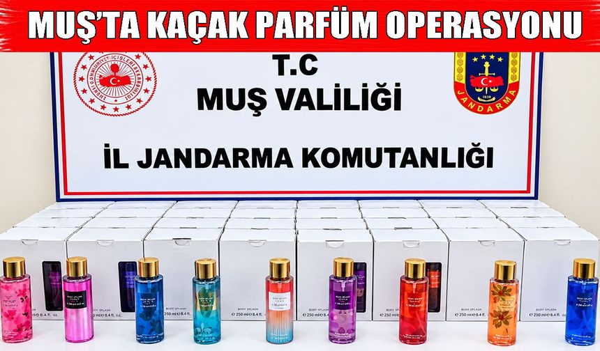 Muş’ta 200 adet kaçak parfüm ele geçirildi