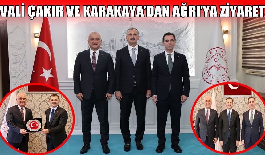 Muş Valisi Çakır’dan Ağrı Valiliği ve Tutak Kaymakamlığı’na ziyaret