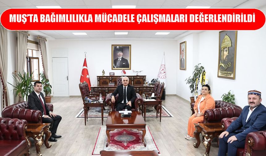Muş Gençliği Uyuşturucu ile Mücadele Derneği’nden Vali Çakır’a ziyaret