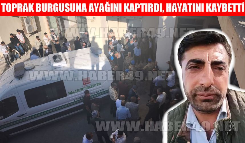 Muş’ta feci kaza: Toprak burgusuna ayağını kaptıran 39 yaşındaki adam hayatını kaybetti