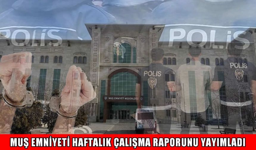 Muş'ta bir haftada 8 bin 143 kişi sorgulandı: Çok sayıda firari yakalandı!