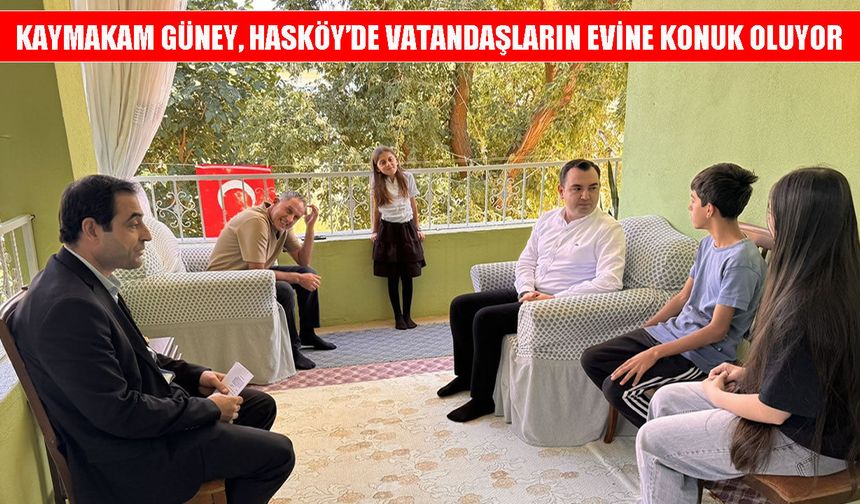 Hasköy Kaymakamı Güney, Taşkaya ailesini ziyaret etti