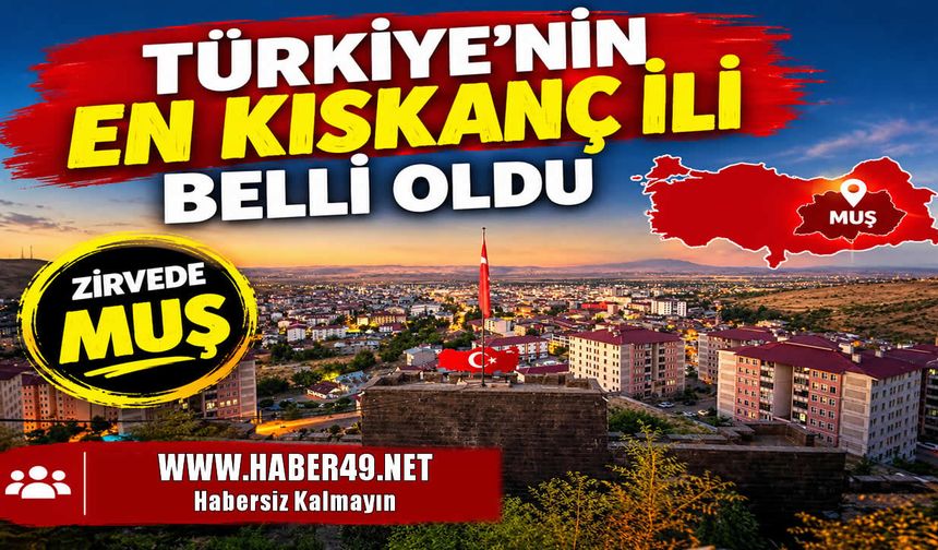 Türkiye’nin kıskançlık haritası çıkarıldı: Zirvede Muş var!