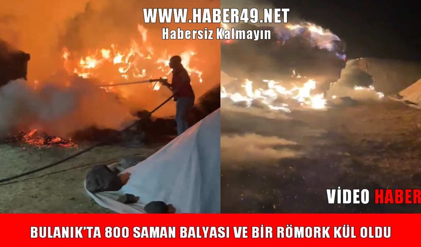 Bulanık’ta yılların emeği dakikalar içinde kül oldu