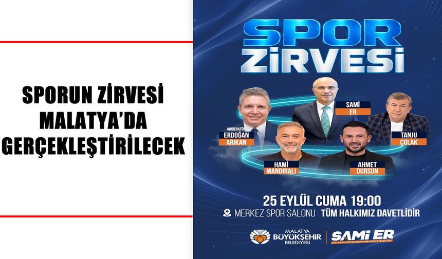 Spor dünyasının önemli isimleri Malatya’da buluşuyor