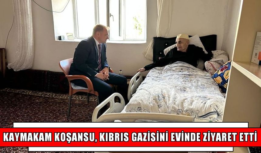 Bulanık Kaymakamı Koşansu’dan Kıbrıs Gazisi Uslu’ya ziyaret