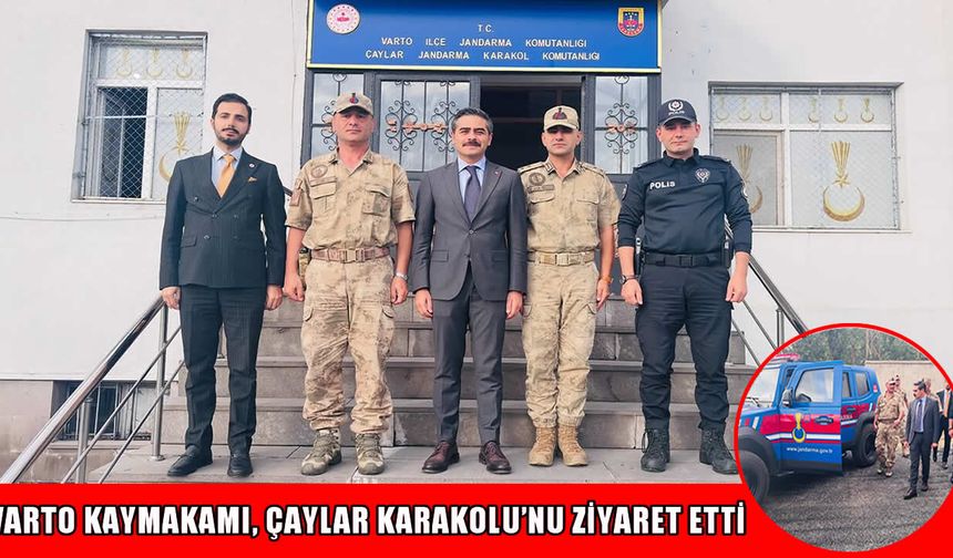 Varto Kaymakamı Işık Çaylar Karakolu’nda