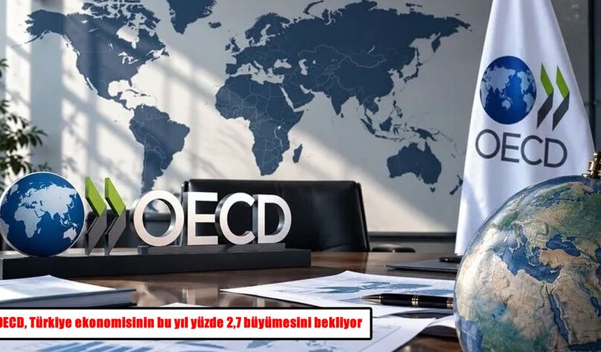 OECD, Türkiye ekonomisinin bu yıl yüzde 2,7 büyümesini bekliyor