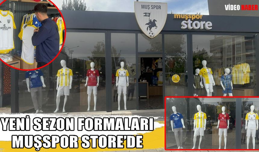 Muşspor’un 5 Yeni Forması Store’de Satışta
