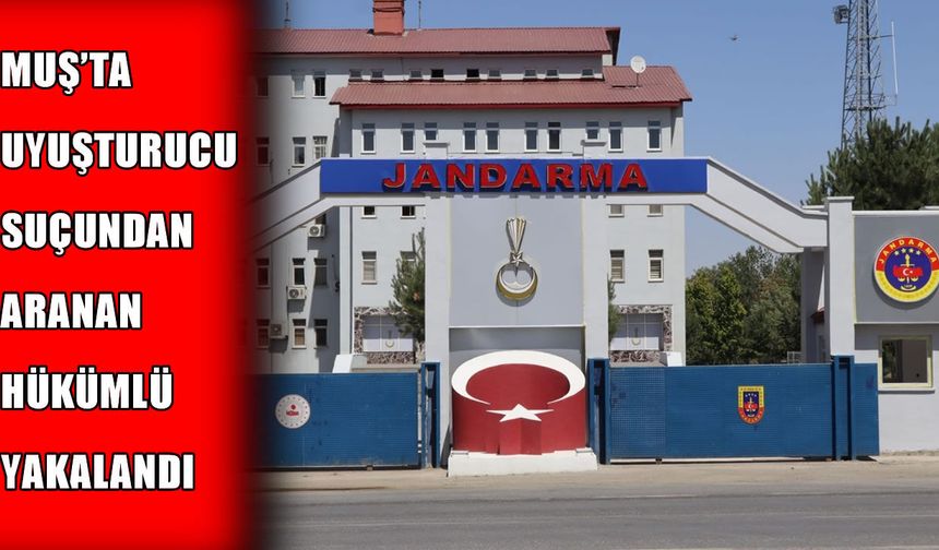 Muş’ta ‘uyuşturucu’dan 3 yıl 8 ay hapis cezası olan şahıs yakalandı