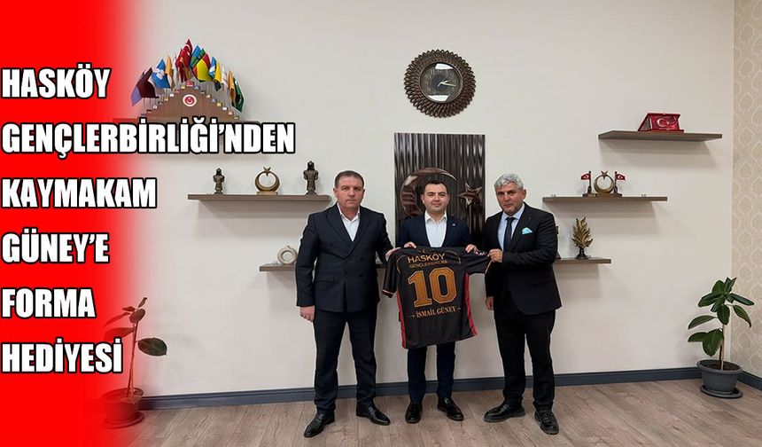 Hasköy Gençlerbirliği’nden Kaymakam Güney’e ziyaret
