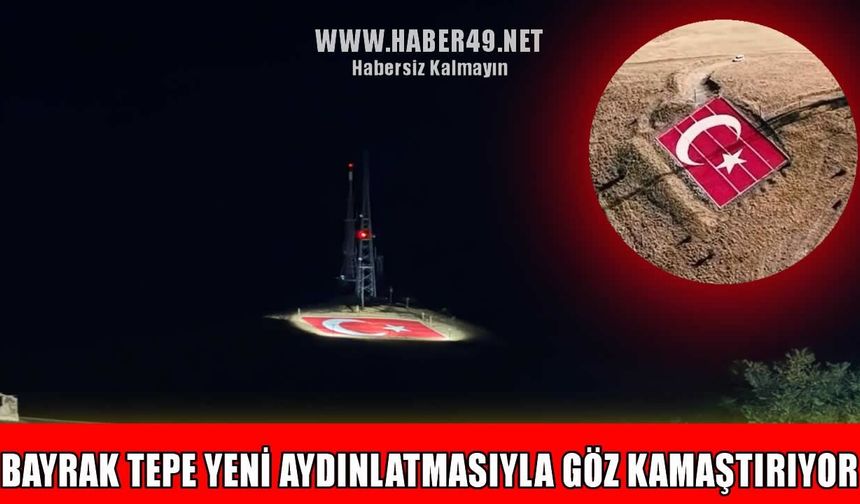 Muş’un simgesi 1514 rakımlı Bayrak Tepe’de görsel şölen