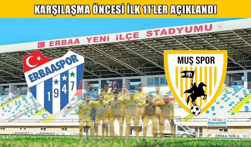 Muşspor’un ilk 11’i belli oldu: İşte Erbaaspor maçında sahaya çıkacak isimler!
