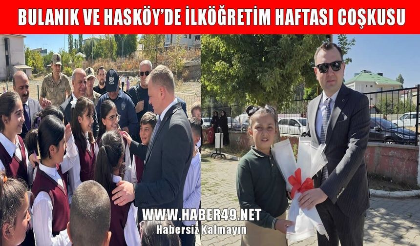 Muş’ta İlköğretim Haftası coşkuyla kutlandı