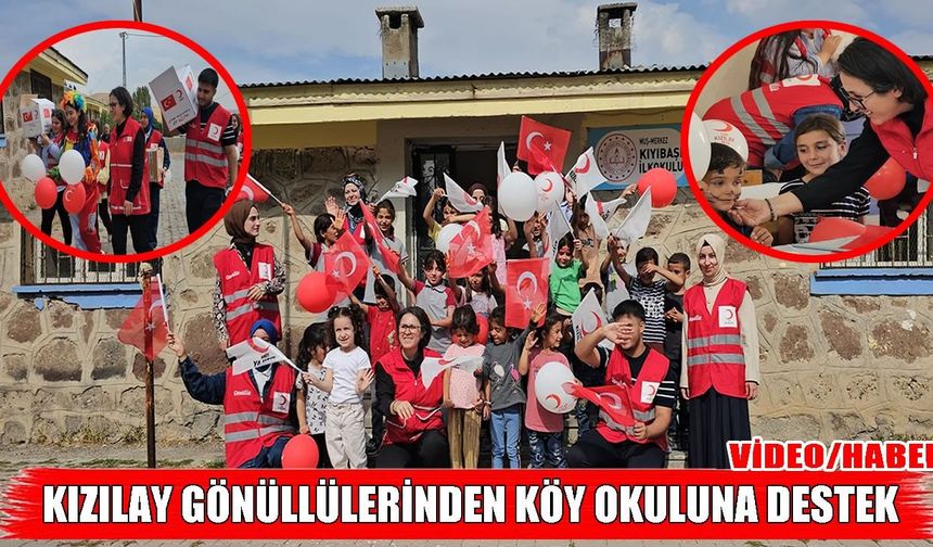 Muş Kızılayı çocukların yüzünü güldürdü