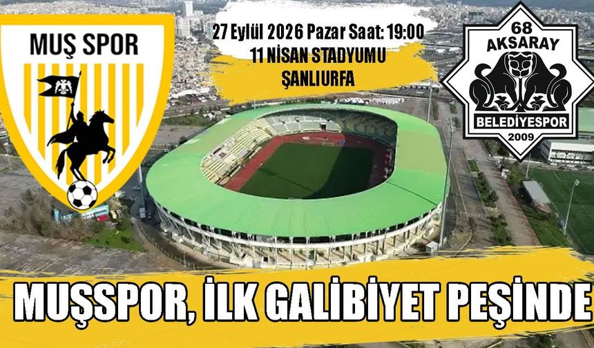 Muşspor’da hedef ilk galibiyet