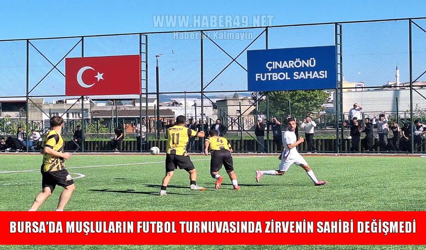 Bursa’da yaşayan Muşlular yeşil sahada buluştu: Turnuvada 3. hafta geride kaldı