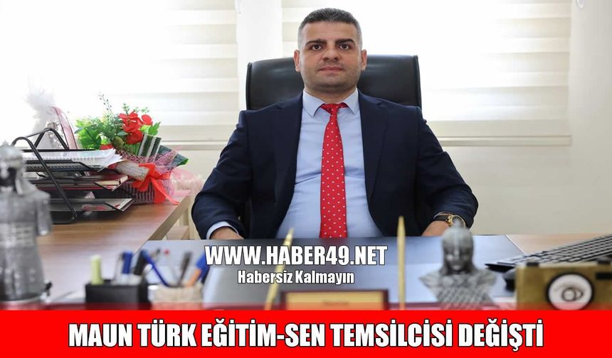 Muş Alparslan Üniversitesi Türk Eğitim-Sen temsilciliğinde bayrak değişimi