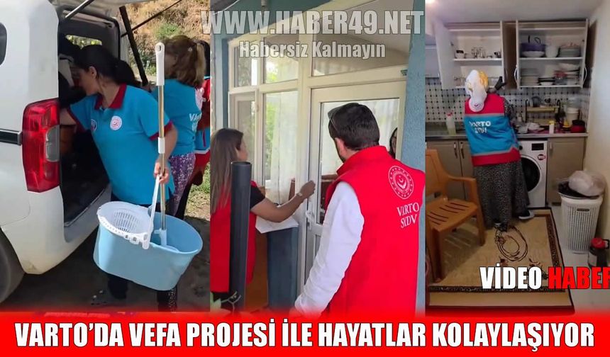 Varto’da VEFA Projesi’yle yaşlı ve engelli vatandaşlara şefkat eli