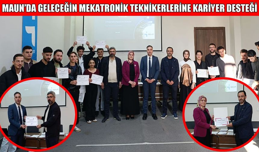 MAUN’DA geleceğin mekatronikçilerine "İş Kulübü" eğitimi