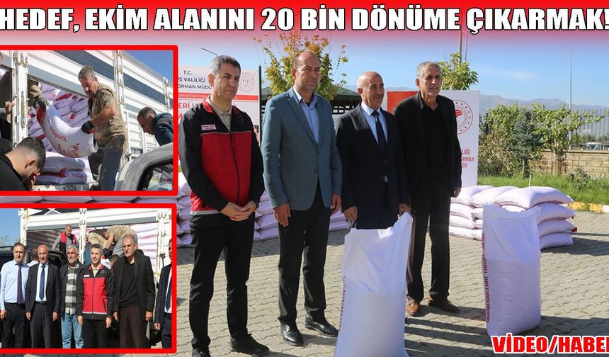 Muş’ta üreticilere 150 ton baklagil tohumu dağıtıldı