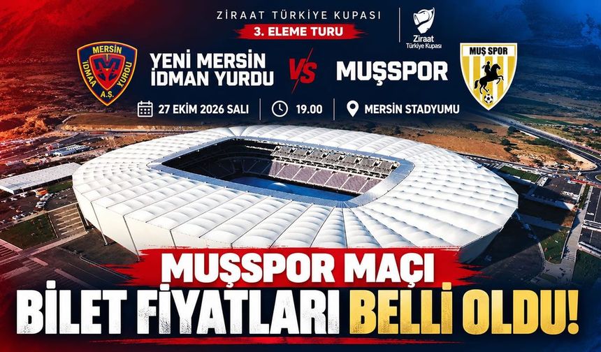 Muşspor’un kupa maçının bilet fiyatları ve satış noktaları açıklandı