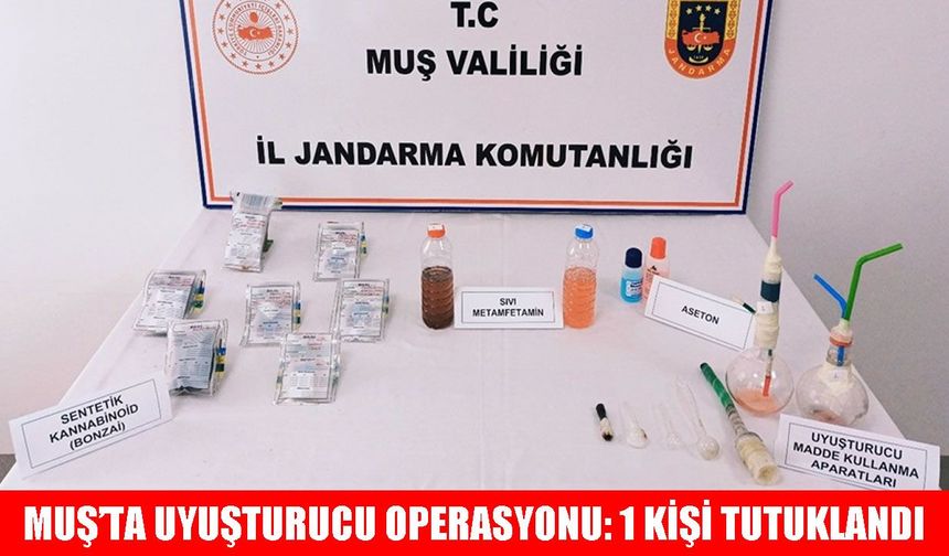Muş’ta jandarmadan uyuşturucu tacirlerine darbe!