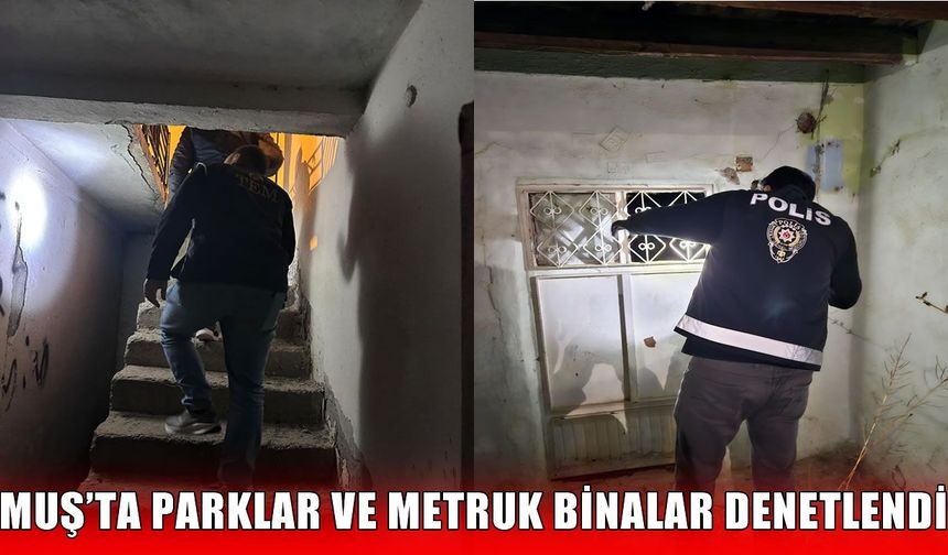 Muş’ta huzurlu sokaklar uygulaması: 437 kişi sorgulandı