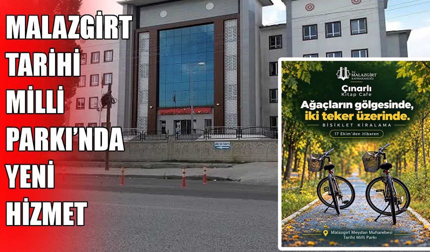 Malazgirt Meydan Muharebesi Tarihi Milli Parkı’nda bisiklet kiralama hizmeti başladı