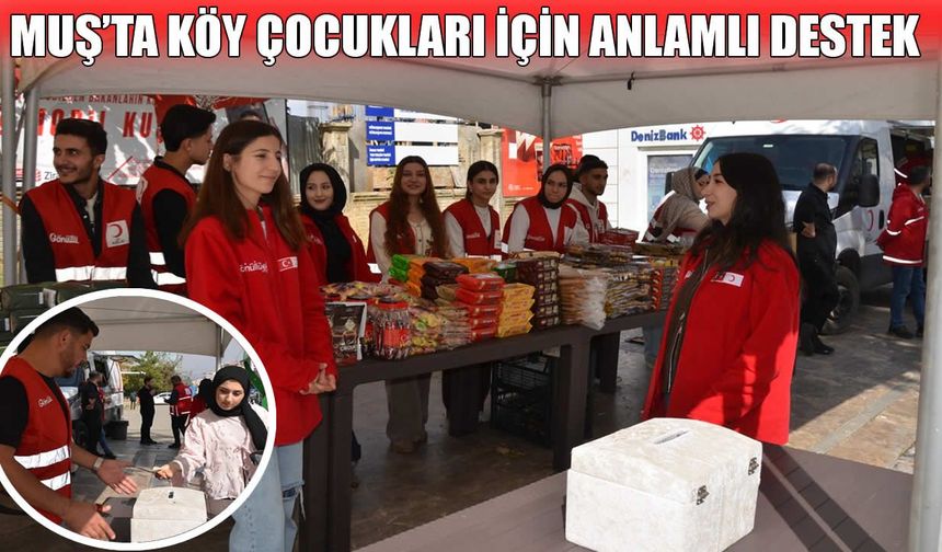 Muş'ta İyilik Çarşısı köy çocukları için açıldı