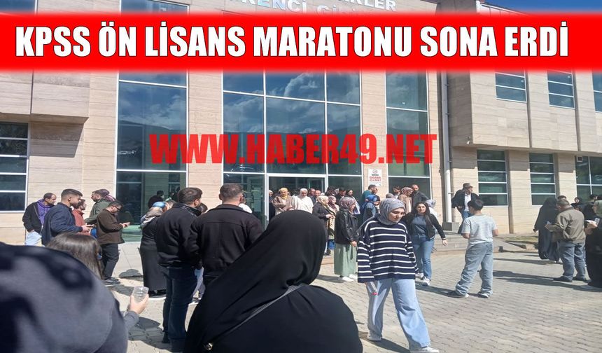 Muş’ta KPSS ön lisans heyecanı tamamlandı