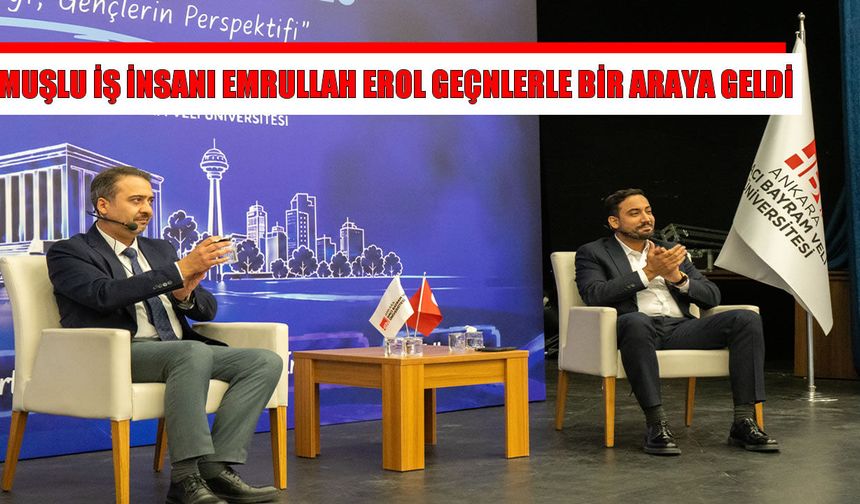 Muşlu İş İnsanı Emrullah Erol "Insure Talks"ta gençlerle buluştu
