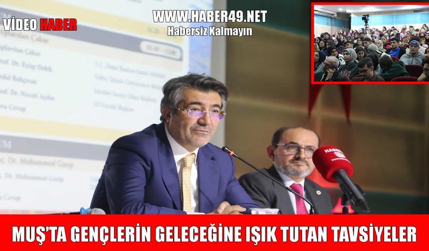 Ziraat Bankası Genel Müdürü Çakar ve YTÜ Rektörü Debik Muşlu gençlerle buluştu