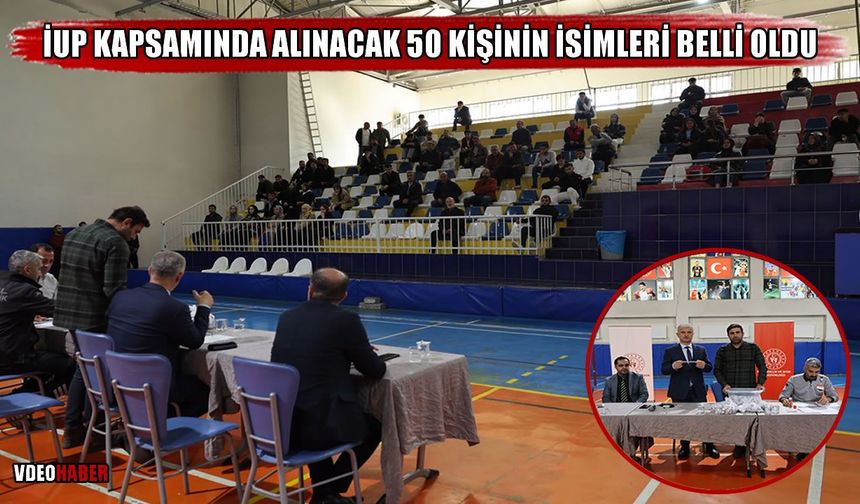Muş Gençlik ve Spor’da İUP kurası çekildi: İşte istihdam edilecek 50 kişi