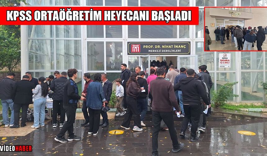 Muş’ta sağanak yağış altında KPSS maratonu