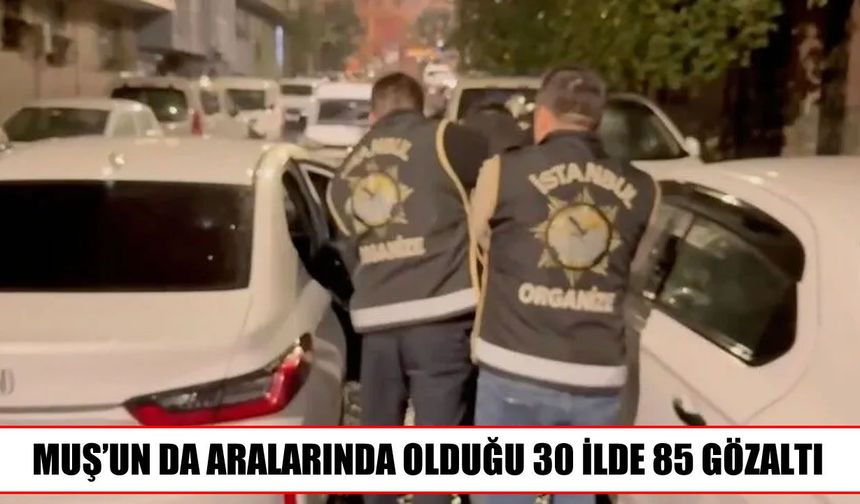 İstanbul merkezli operasyon Muş’a da sıçradı: 85 gözaltı