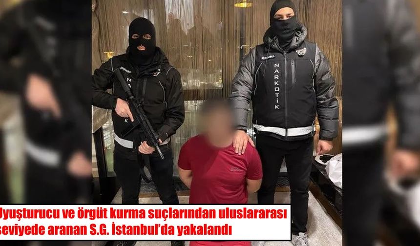 Uluslararası aranan uyuşturucu örgütü yöneticisi İstanbul’da yakalandı
