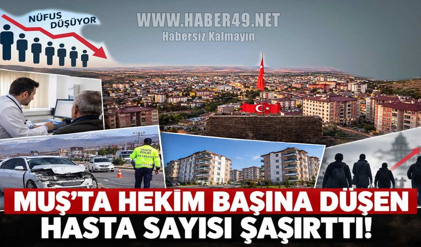 Muş’ta konut satışları ve taşıt sayısı artarken nüfus düşüyor!