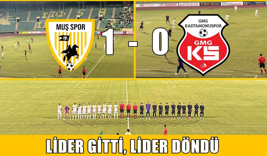 Muşspor liderliğini 3 puanla sürdürdü: 1-0