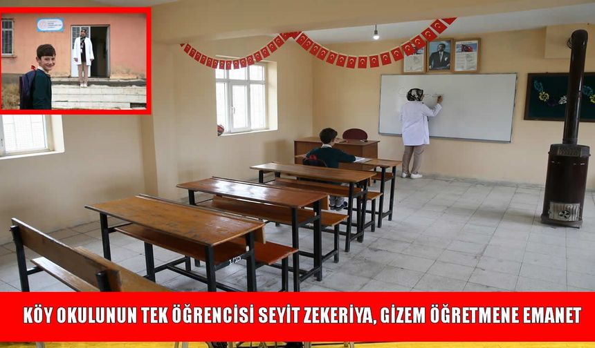 Muş’taki tek öğrencili okuldan sıcak bir öykü