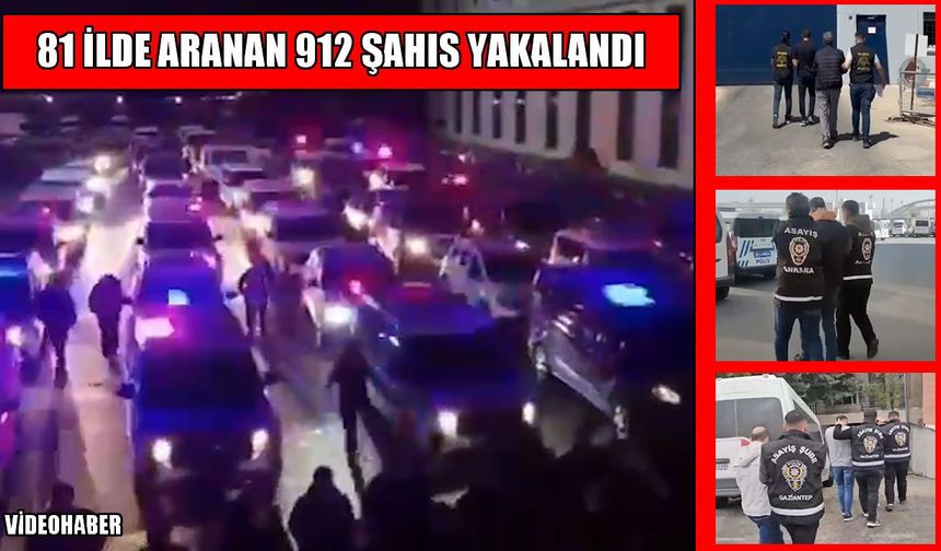 Muş’un da aralarında bulunduğu 81 ilde operasyon: 912 şahıs yakalandı