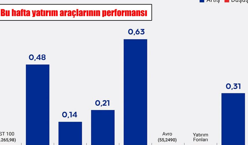 Bu hafta yatırım araçlarının performansı