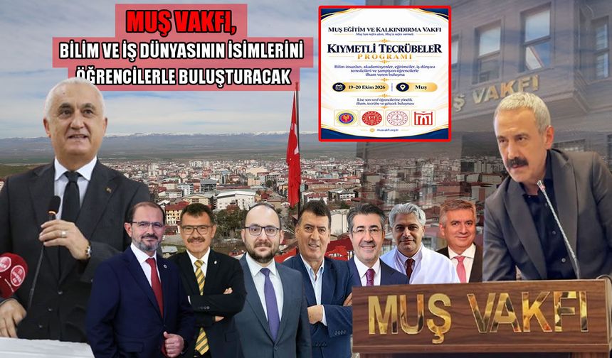 Eğitim, bilim ve iş dünyası Muş’ta buluşuyor!