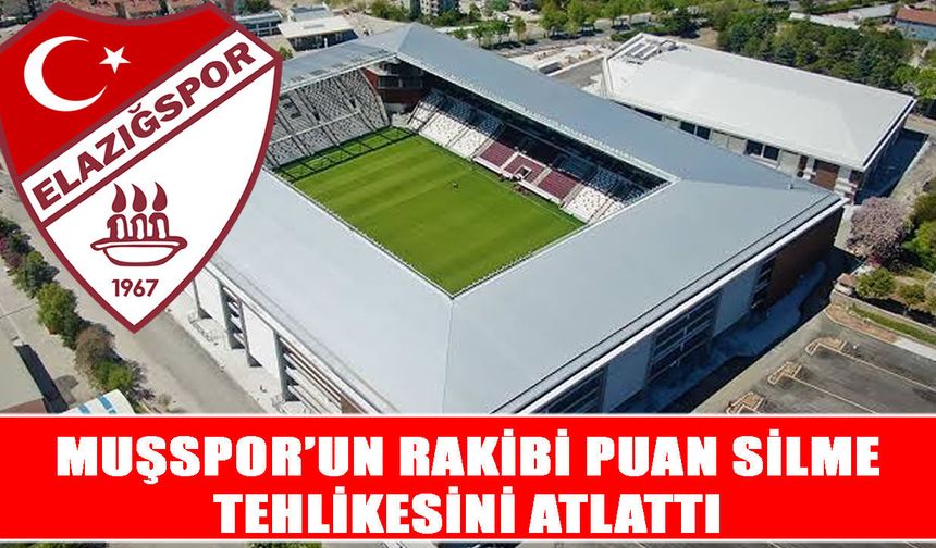 Muşspor’un zirvedeki rakibinde puan silme cezasının önüne geçildi