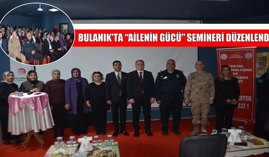 Bulanık’ta ailelere bağımlılıkla mücadele semineri verildi